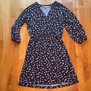 Like new floral wrap dress